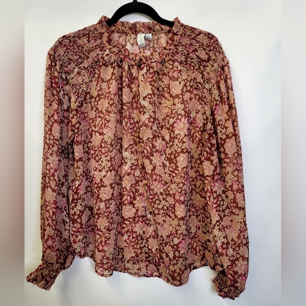 Joie  Boho Floral long sleeve top